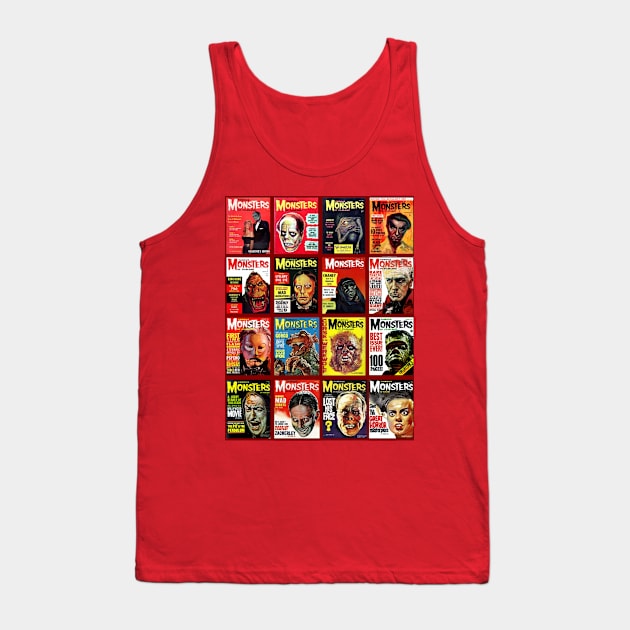 Famous Monsters Collage Series 1 Tank Top by Starbase79